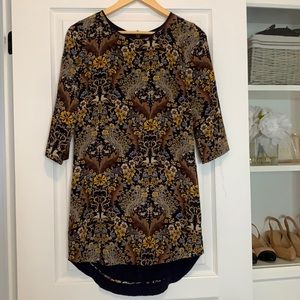 Club Monaco printed silk mini dress